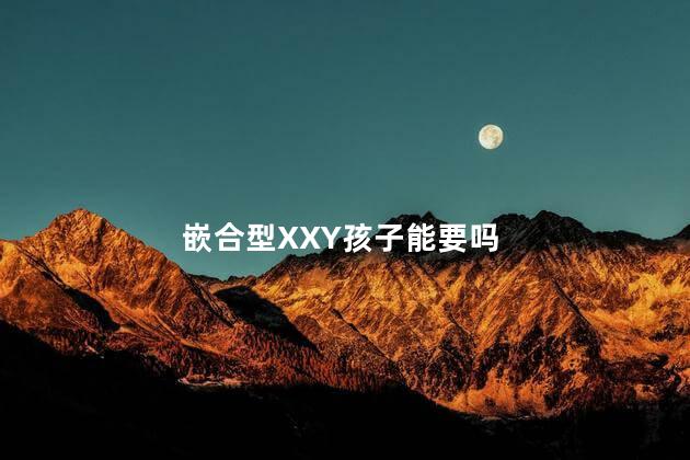 嵌合型XXY孩子能要吗