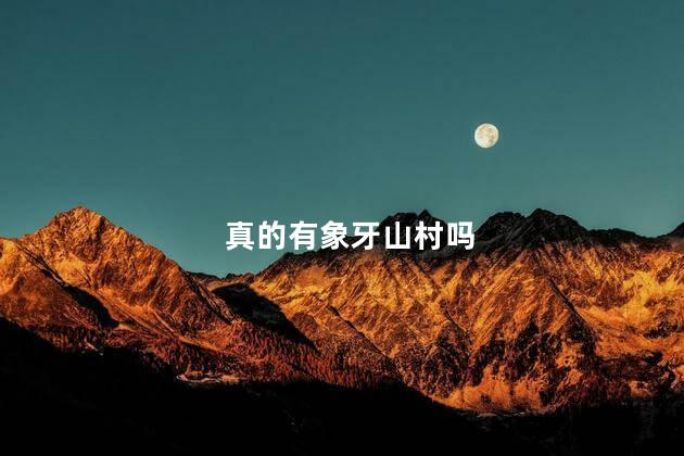 真的有象牙山村吗