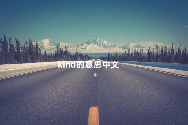 kind的意思中文
