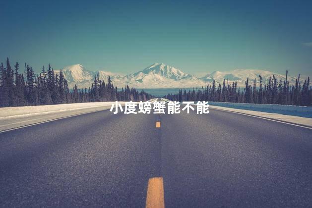 小度螃蟹能不能