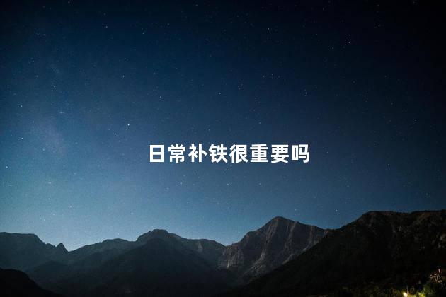 日常补铁很重要吗