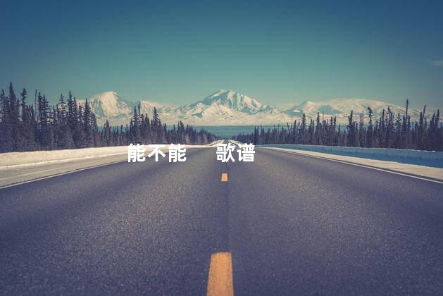 能不能     歌谱