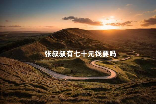 张叔叔有七十元钱要吗