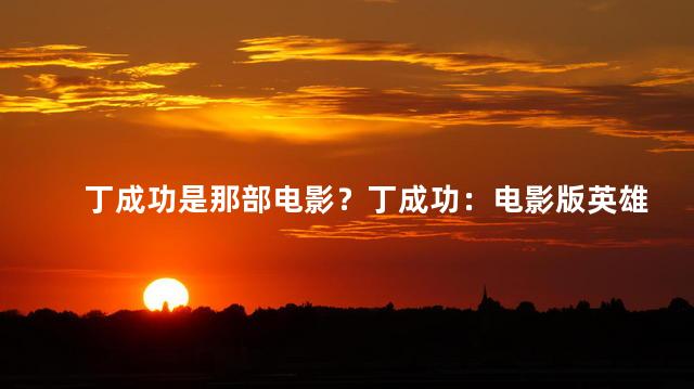 丁成功是那部电影？丁成功：电影版英雄儿女最新力作！