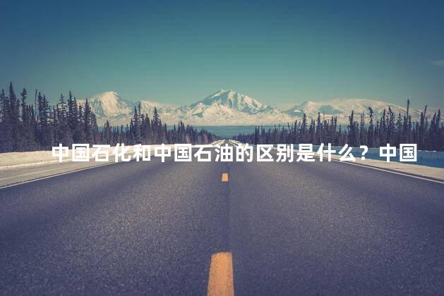 中国石化和中国石油的区别是什么？中国石化与中国石油：你应该知道的区别