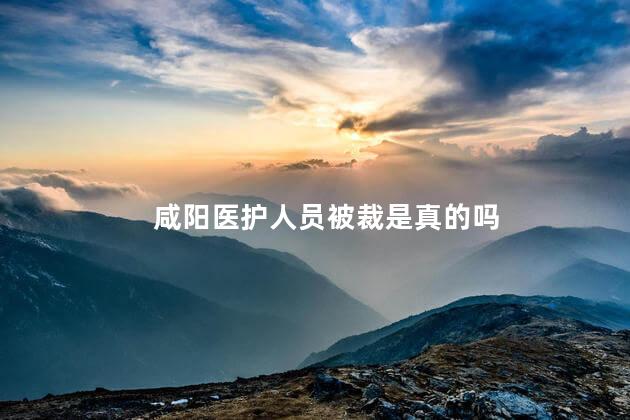 咸阳医护人员被裁是真的吗