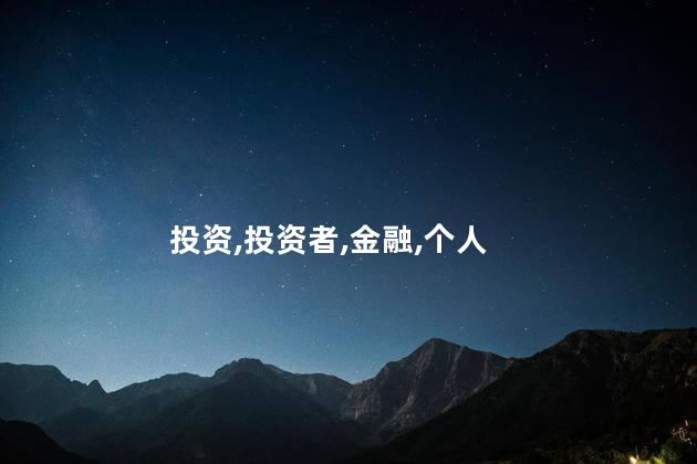 投资,投资者,金融,个人