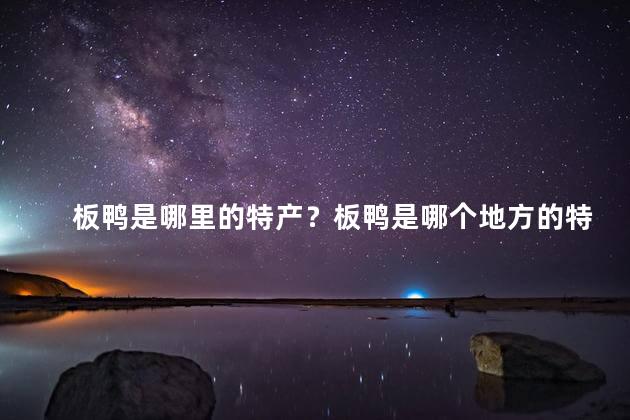 板鸭是哪里的特产？板鸭是哪个地方的特产？