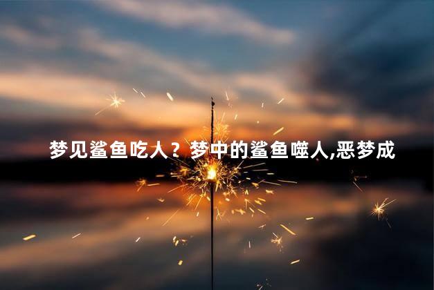 梦见鲨鱼吃人？梦中的鲨鱼噬人，恶梦成真