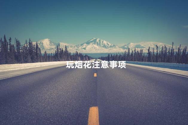 玩烟花注意事项，玩烟花注意安全