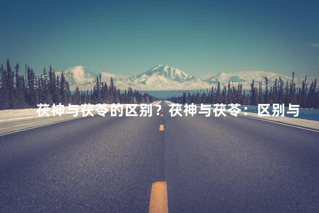 茯神与茯苓的区别？茯神与茯苓：区别与功效一览