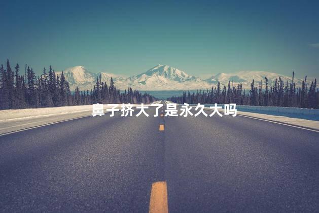 鼻子挤大了是永久大吗